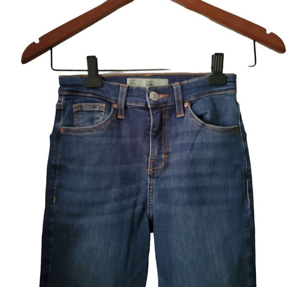 TOP Shop Moto Jamie Medium Wash Stretch High Rise Skinny Leg Denim Jeans Size 25 - Picture 3 of 9